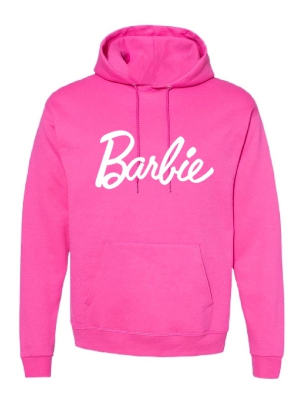 Pink Barbie Hoodie Front View